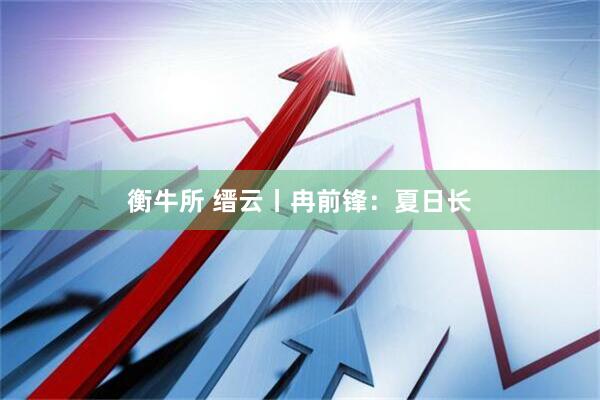 衡牛所 缙云丨冉前锋：夏日长